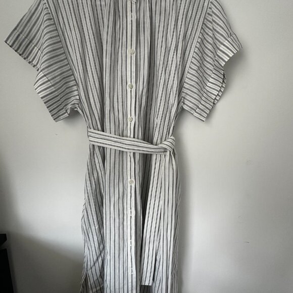 Linen Blend Relaxed Fit Dress - Picture 9 of 9